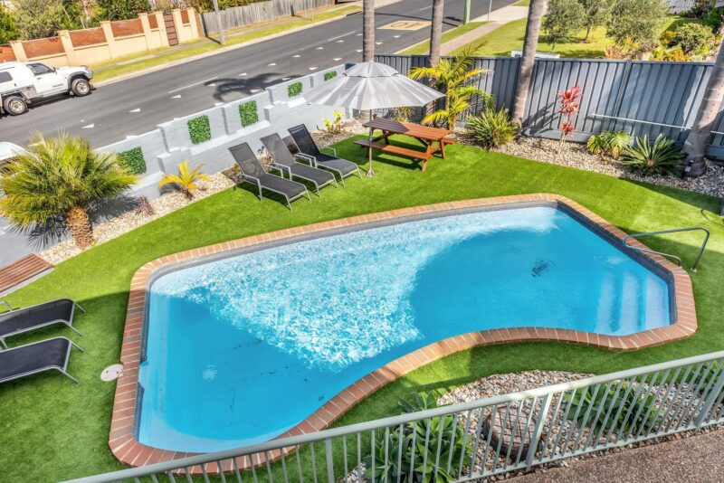 Outdoor Solar Heated Pool