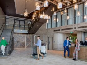 Lobby and reception desk