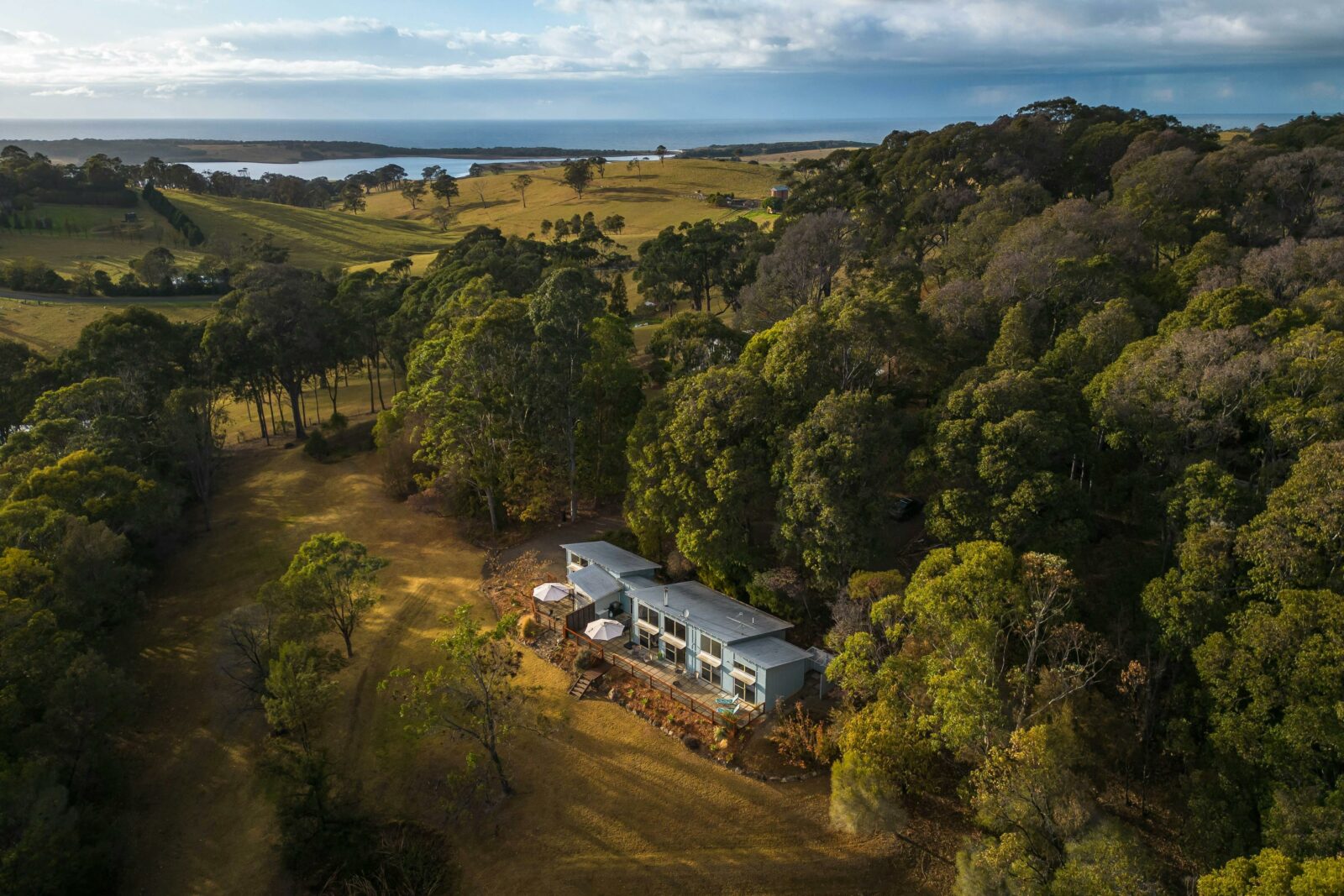 Aerial image of Tilba Coastal Retreat