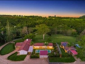 Aerial view of property