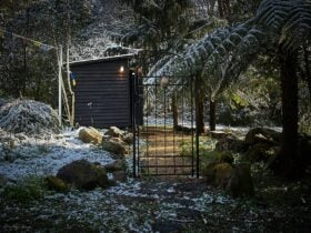 Sauna in the snow