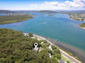 Arial shot of house location