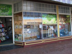 Font window of shop