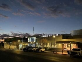 The Exterior of the Bathurst RSL Club at Night