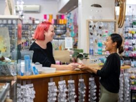 lady serving a female customer at the Bead Shack Gerringong NSW