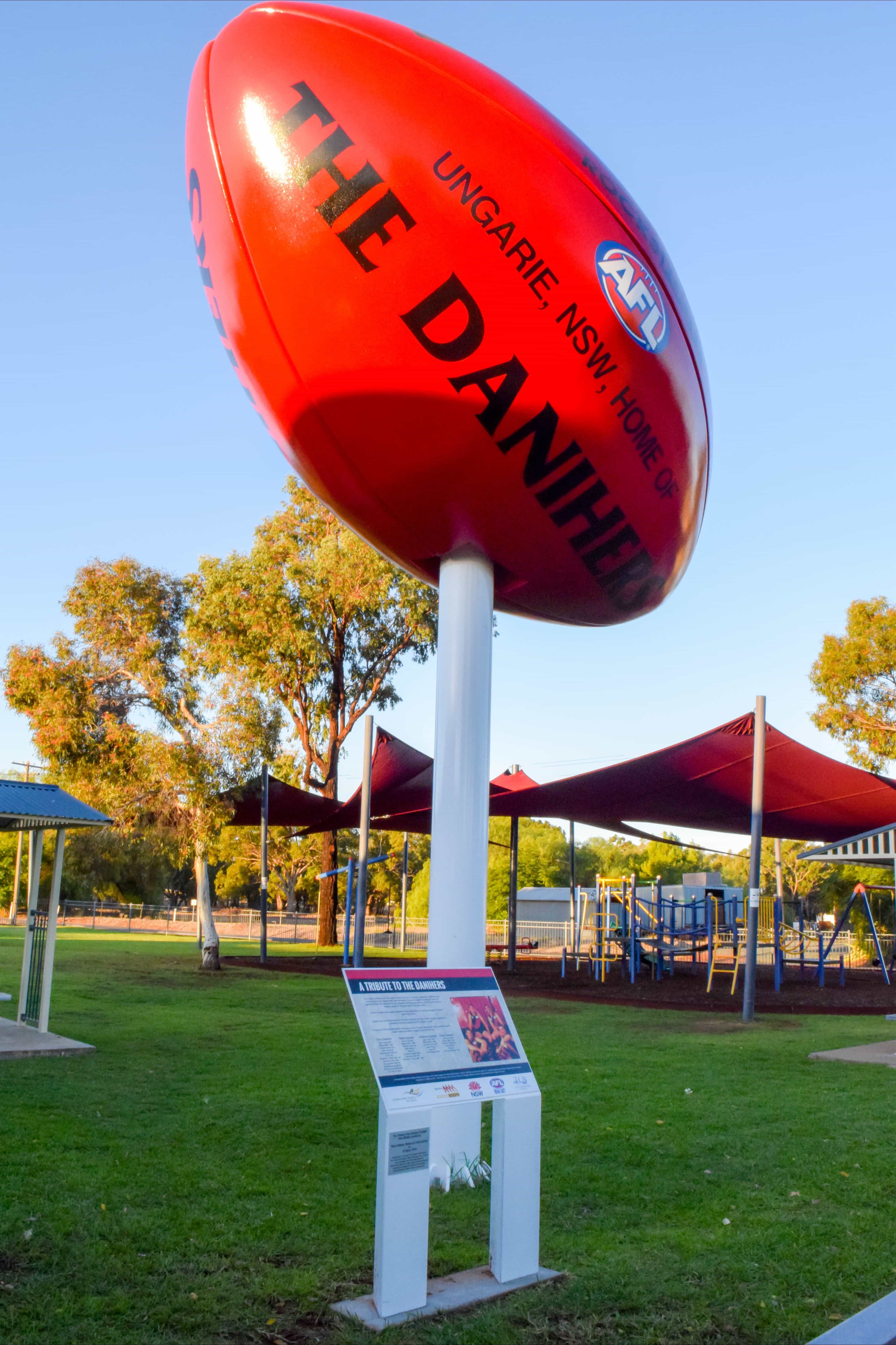 Biggest Football dedicated to the Daniher family from Ungarie