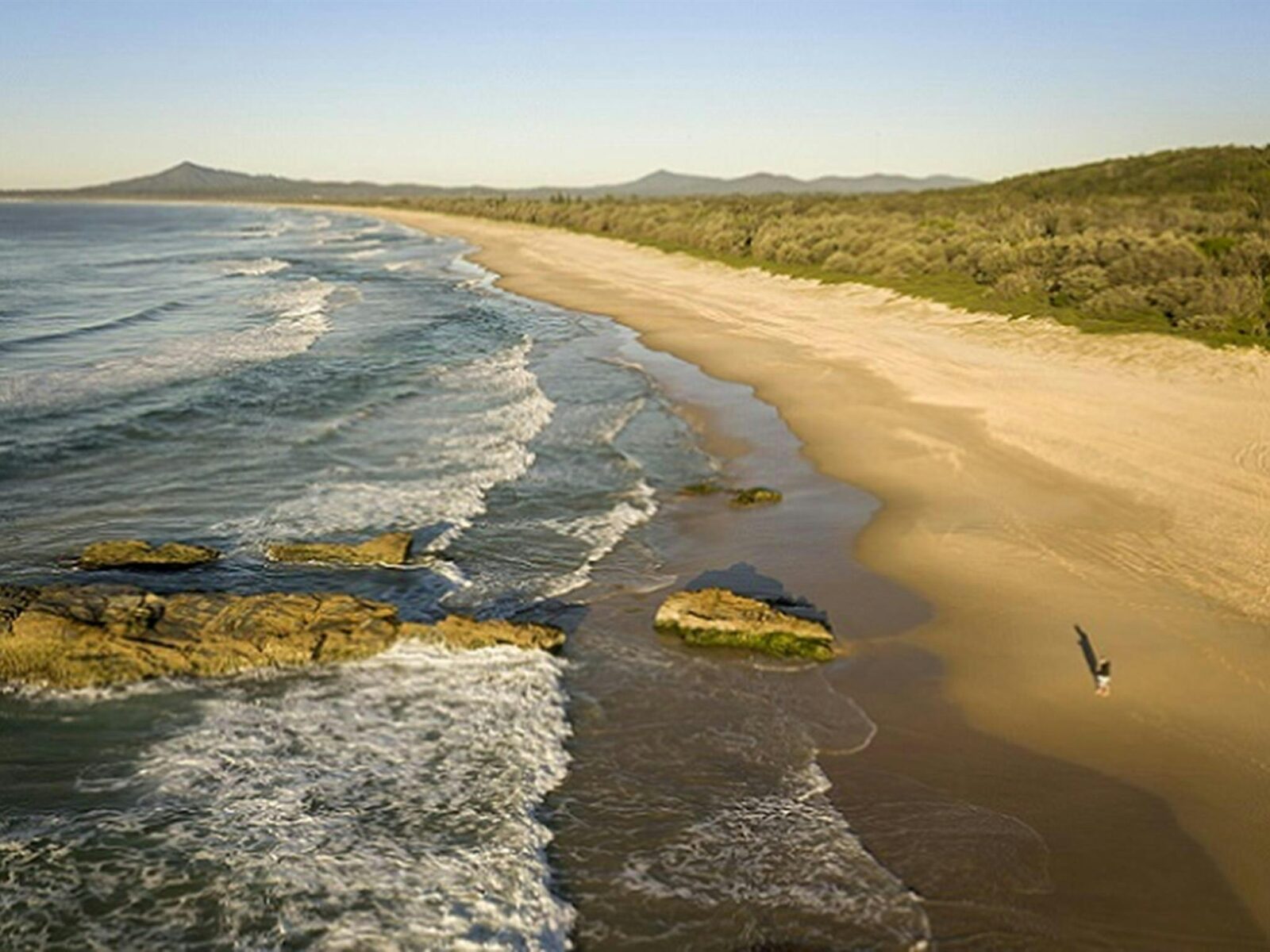The coastline near Tuckers Rocks Cottage, Bongil Bongil National Park. Photo: John Spencer/DPIE