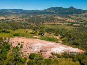 Aerial view of Burning Mountain Nature Reserve coal seam. Credit: John Spencer © DPE