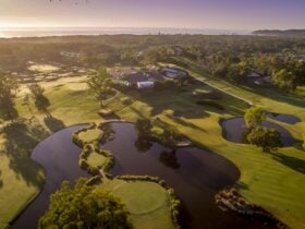 Looking South East over the Course and Club House