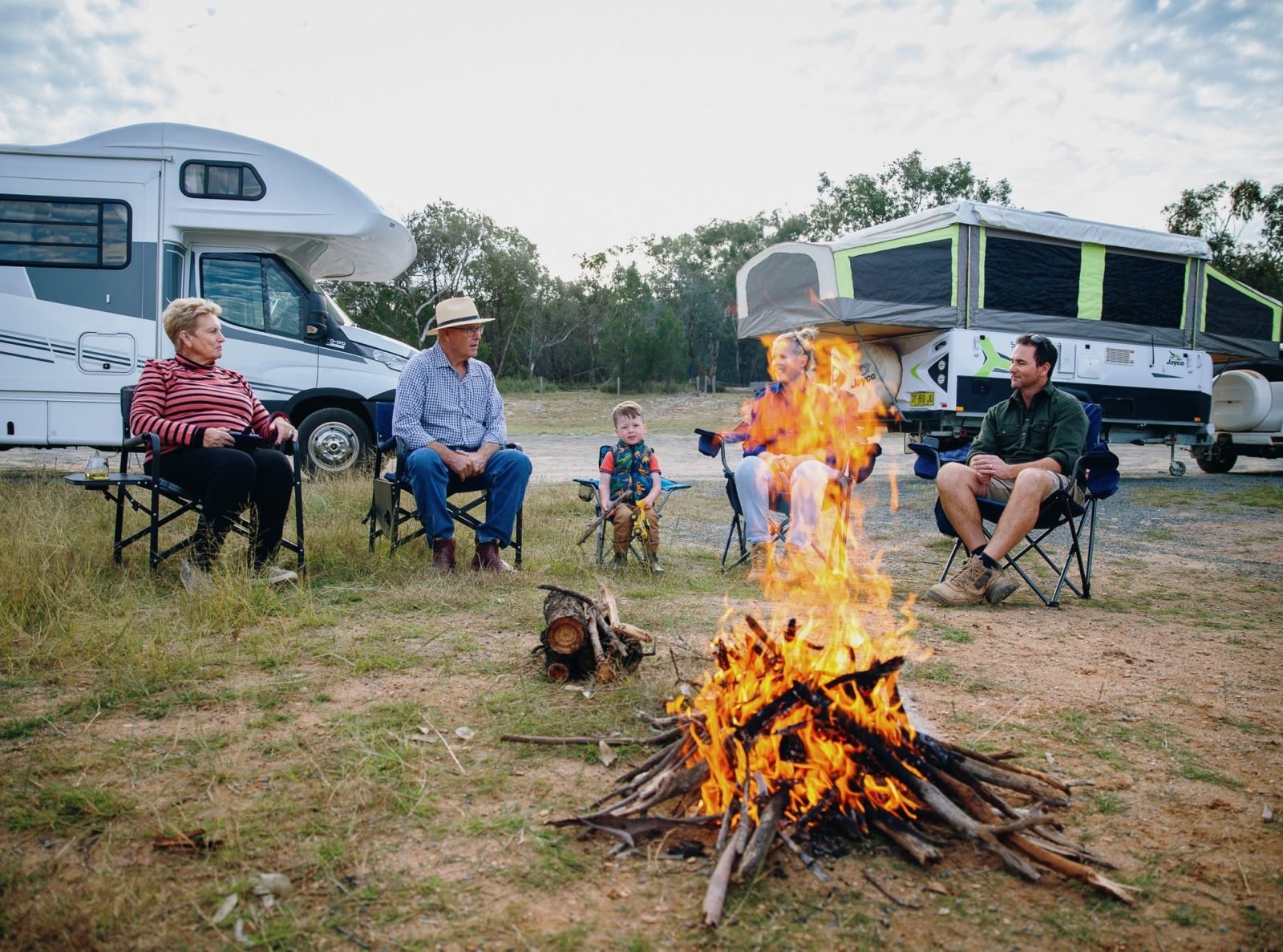Campfire, Camping at Company Dam
