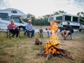 Campfire, Camping at Company Dam