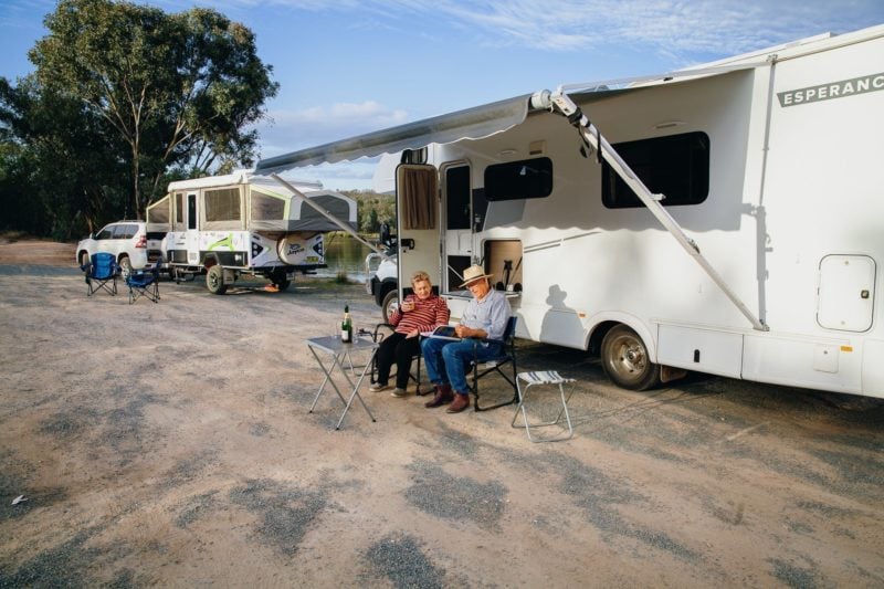 Company Dam camp area by the water