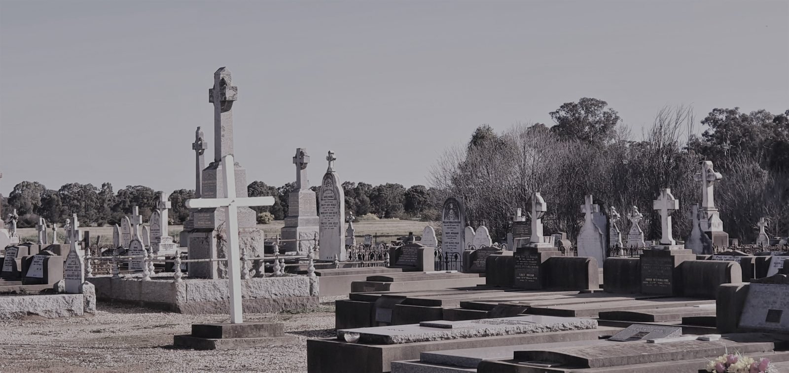 Grave sites within the Corowa Catholic Cemetery