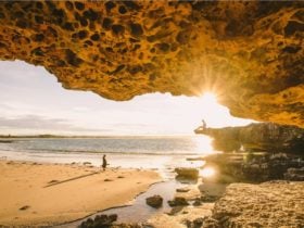 beach, sunrise, rocks, people, currarong, shoalhaven