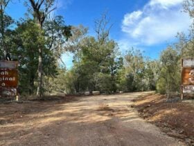 The entrance to Deriah Aboriginal Area, joint managed by NPWS and the local Aboriginal community.