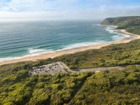 Arial shot Dudley Beach