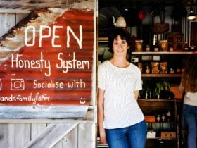 farmgate ownder standing in door