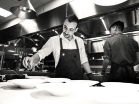 Chief preparing meal