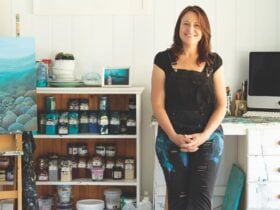 Nicole in her studio
