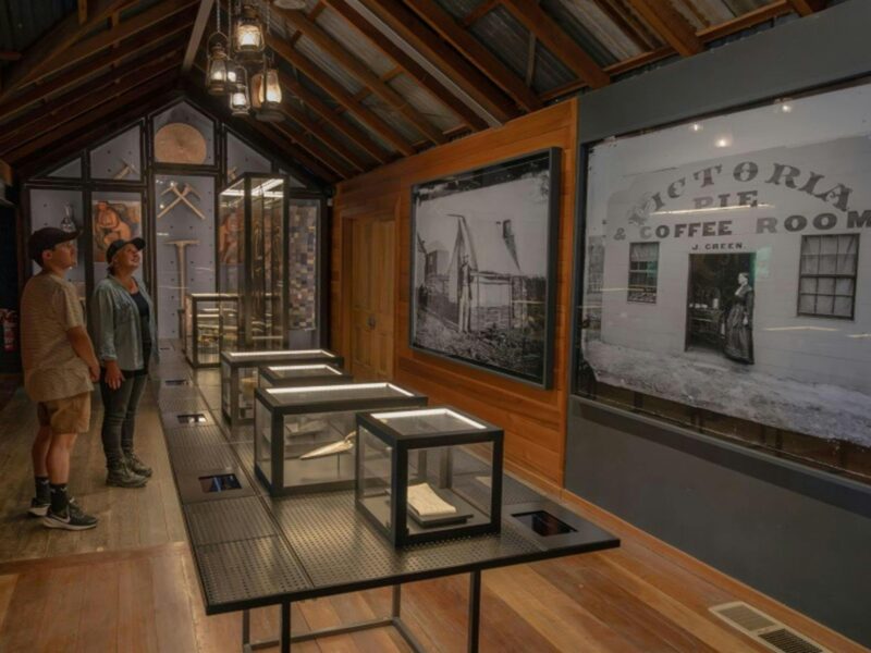 Historic displays at Hill End Heritage Centre offering a glimpse into the townâs rich gold rush past