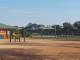 Howlong Swimming pool entrance and car park