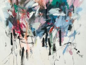abstract mixed media painting