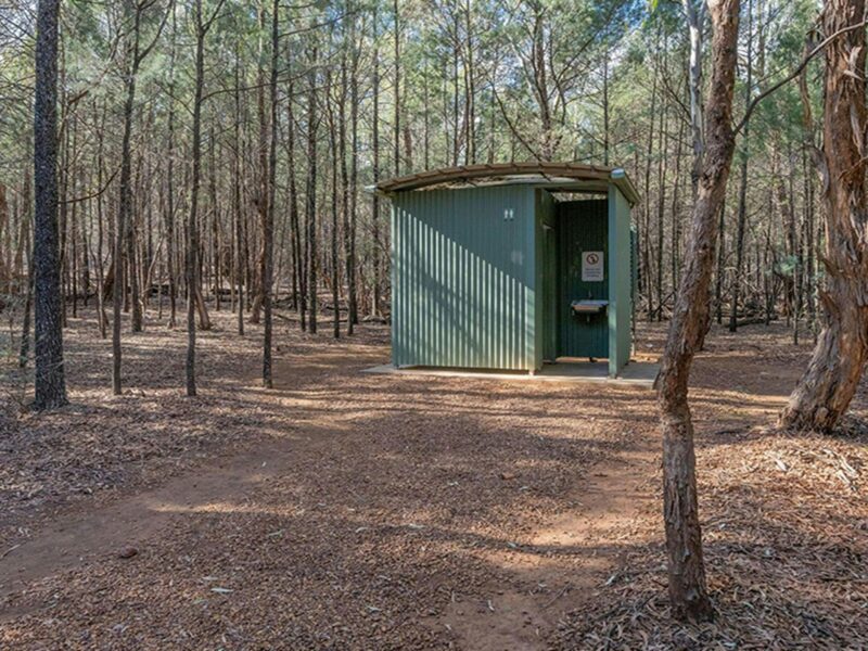 Tidy toilet facilities at Jacks Creek picnic area. Credit: John Spencer © DCCEEW