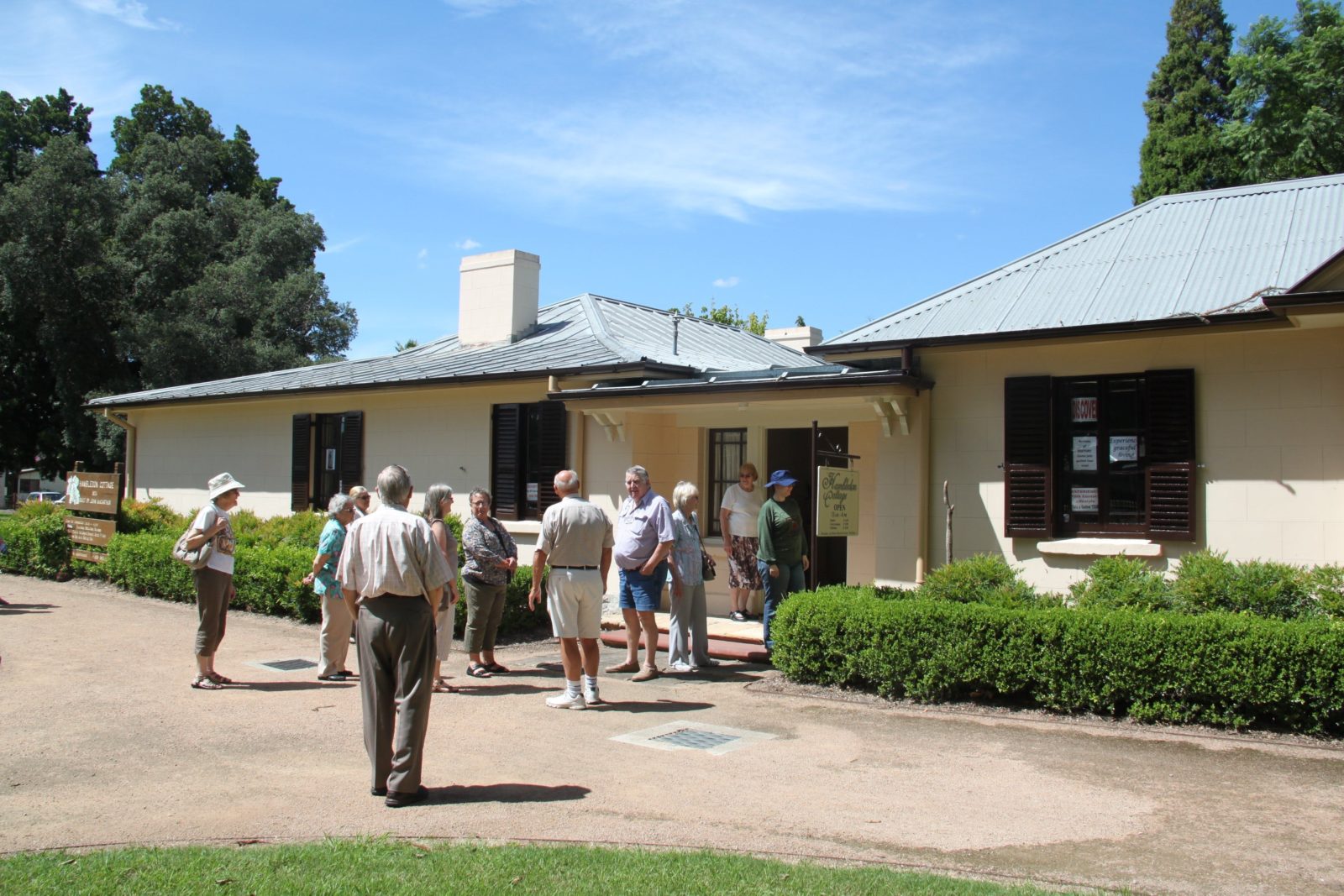 Hambledon Cottage main entrance welcomes visitors