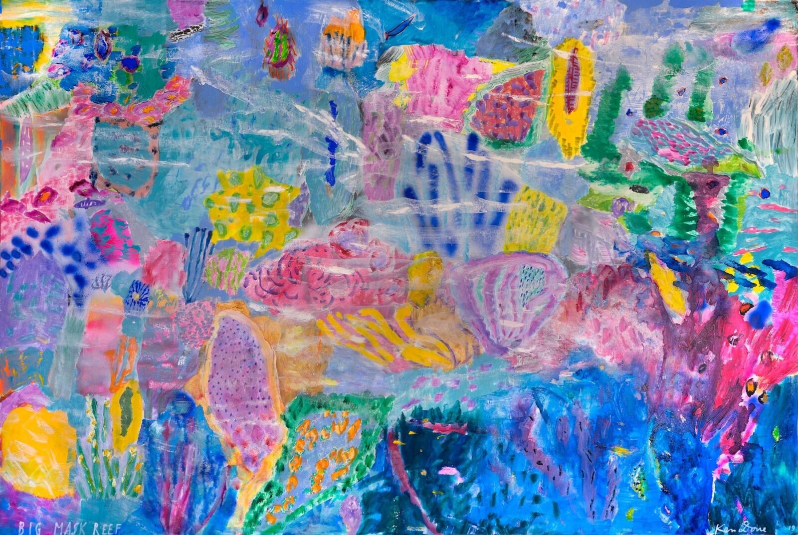 Original artwork titled Big MASK reef