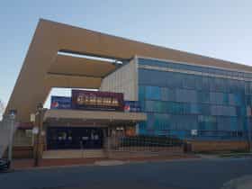 View of the cinema from the road