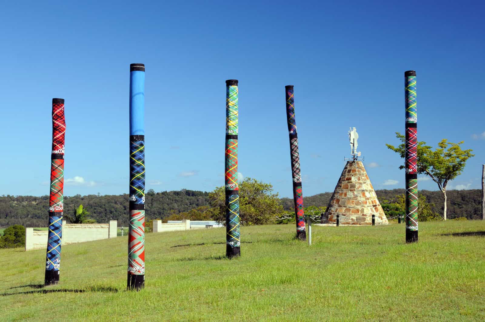 Scottish Cairn and Tartan Poles Maclean