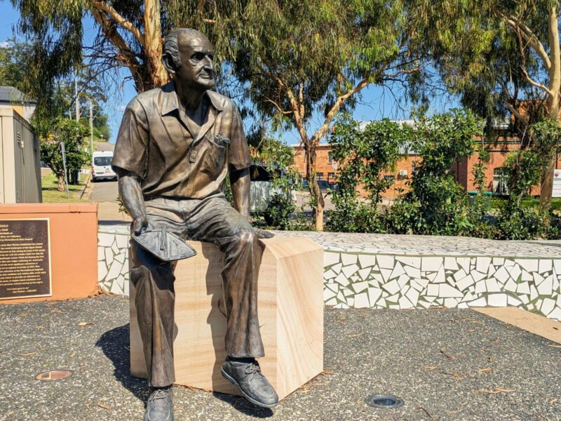 Max Watters Bronze Sculpture by Linda Klarfeld