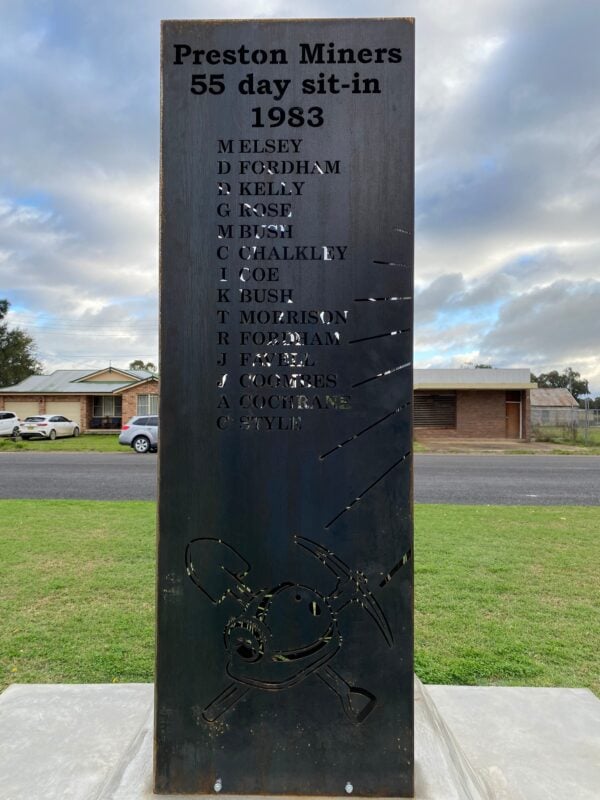List of Miners on strike