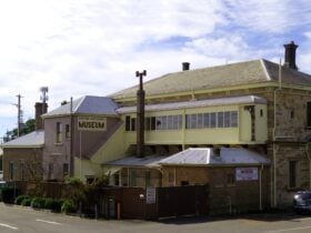 At the rear of the Mt Victoria railway station