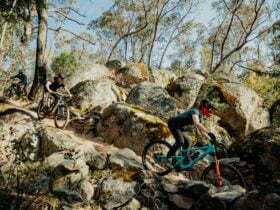 Riding the granite at Mt Tumbarumba