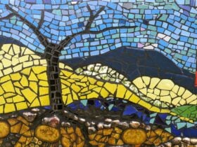 A Mosaic Mural found at Murrurundi Professional Row Park