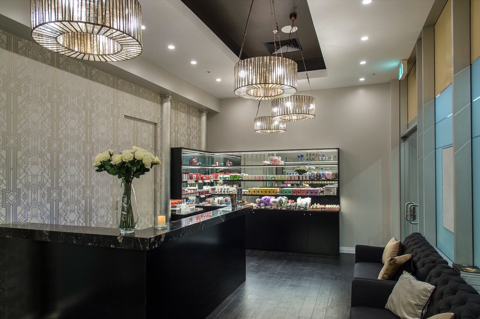 Reception area at Nectar Day Spa