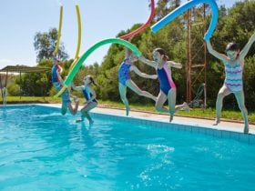 Swimming fun in Federation Shire