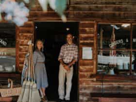 Odgers and McClelland Exchange Stores owners Megan and Duncan Trousdale.