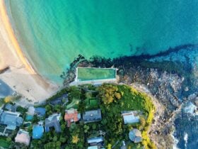 Aerial view of Palm Beach Rockpool