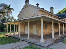 a colonial building with a verandah