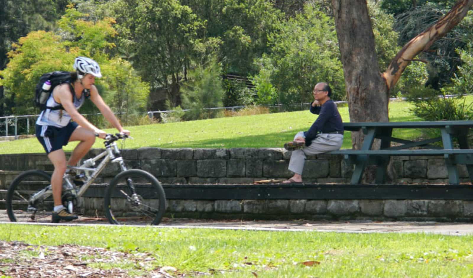 Cycle from Pennant Hills park to West Pymble, Lane Cove National Park. Photo: Debby McGerty.