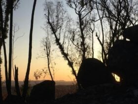 Sunset views over Tumbarumba from the top of Police Paddock