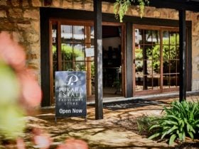 The entrance to Pukara Estate Pokolbin Store.