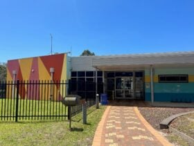 front entry to facility