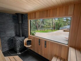 Image showing internal view of Murray River from Sauna.