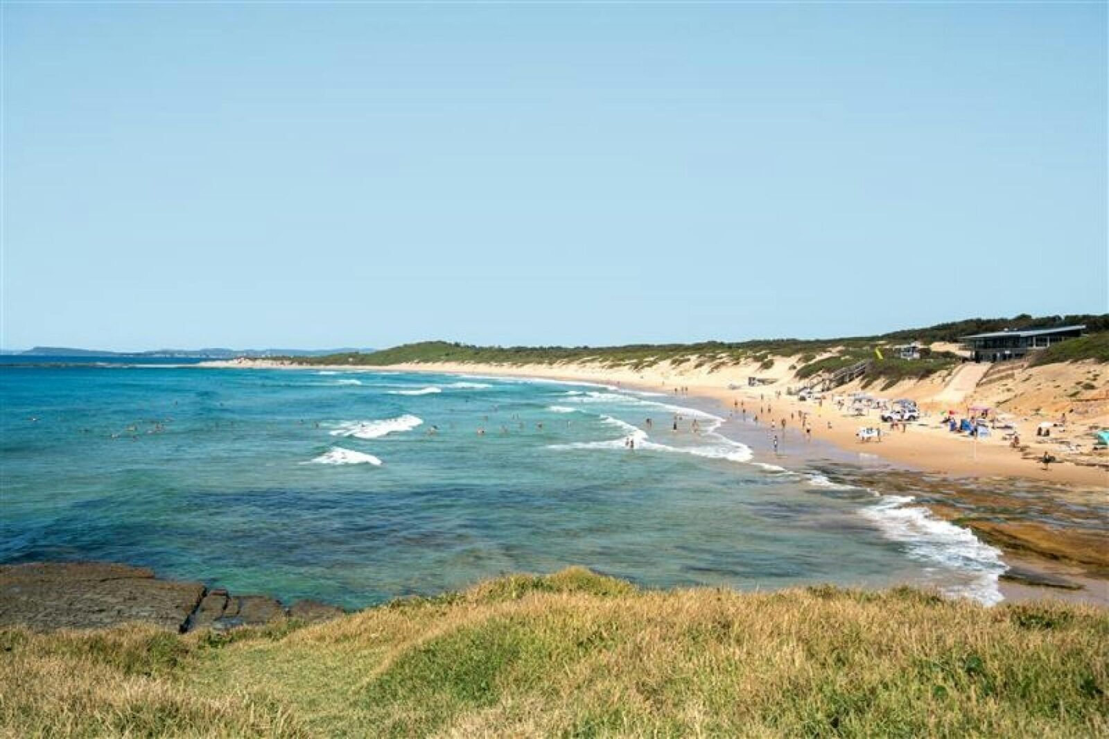 Coastal Beach with sand and sea