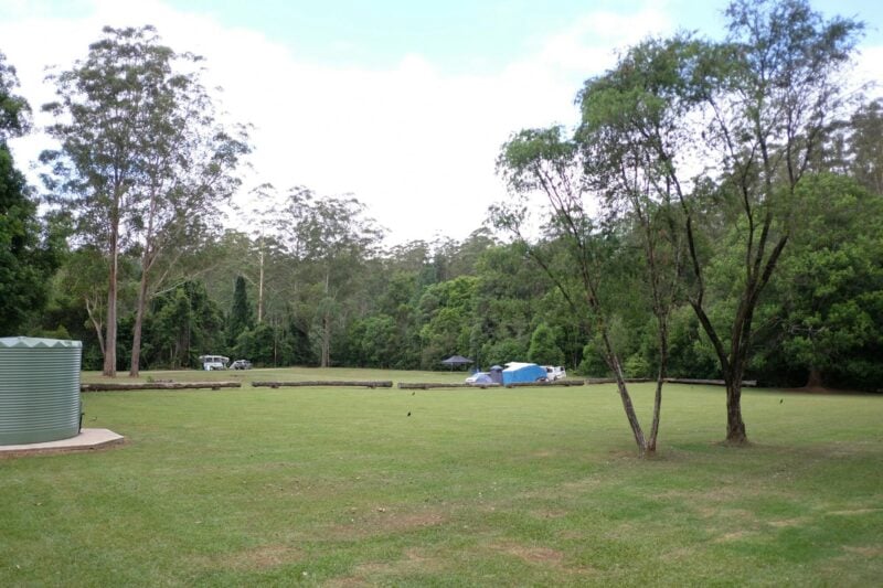 Grassed field at Swans Crossing