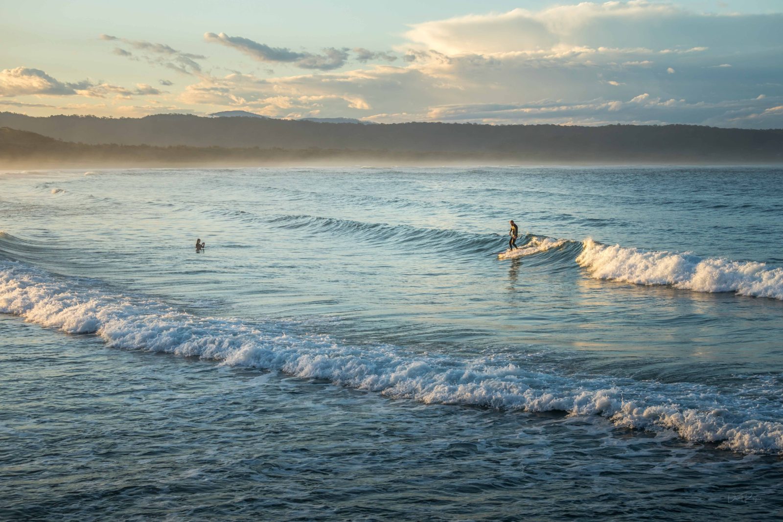 Surfing at Tathra Beach