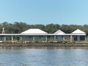Heritage buildings on the foreshore of Parramatta River